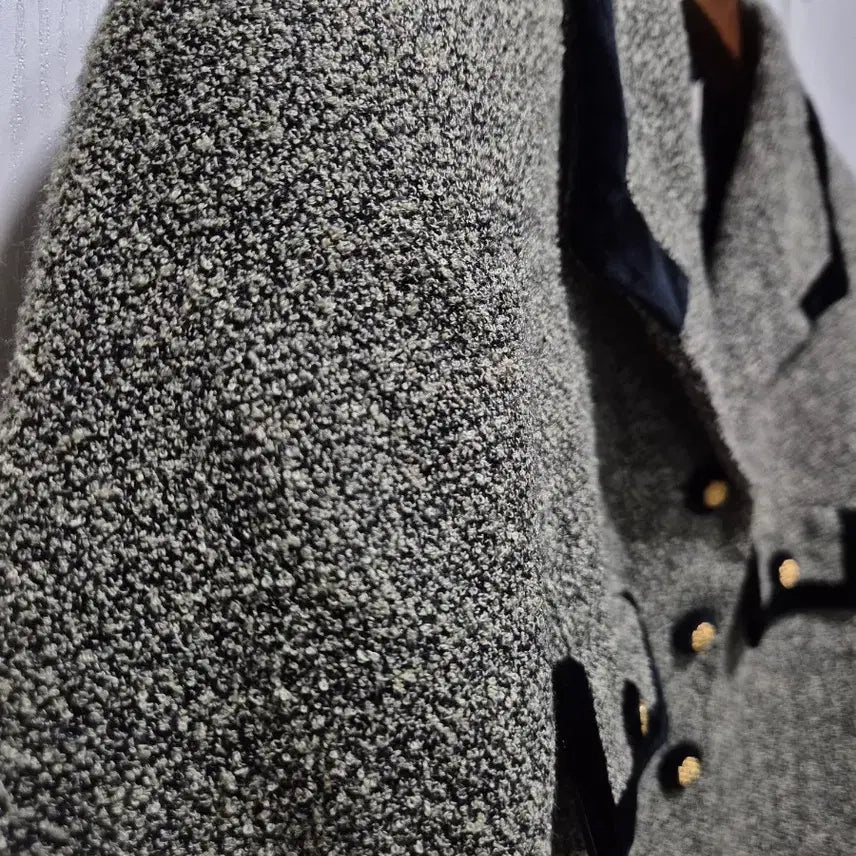 [BUNJANG] Bonne Nuit Tweed Velvet Point Jacket / (세일)JPN빈티지 본느리베 트위드 벨벳 포인트 자켓