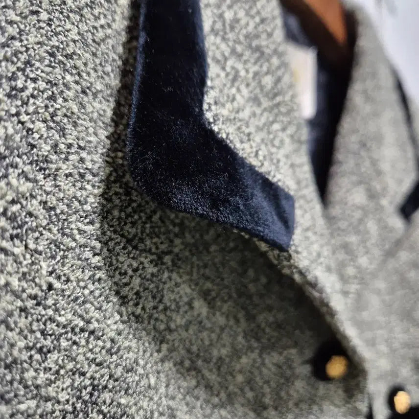 [BUNJANG] Bonne Nuit Tweed Velvet Point Jacket / (세일)JPN빈티지 본느리베 트위드 벨벳 포인트 자켓
