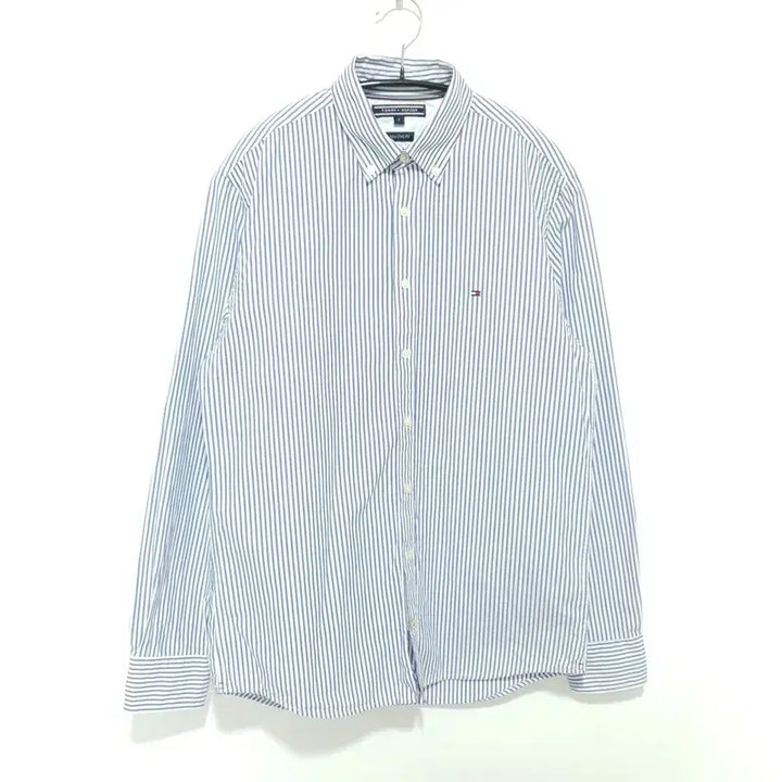 [BUNJANG] Tommy Hilfiger New York Fit Stripe Shirt / 타미힐피거 뉴욕핏 스트라이프 셔츠 S_M0836