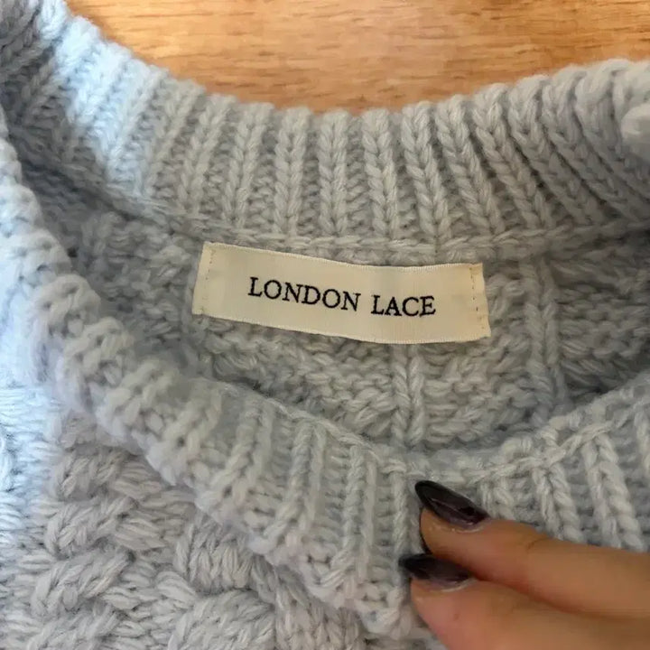 [BUNJANG] London Lace Pretzel Knit / 도매택 런던레이스 프레첼니트