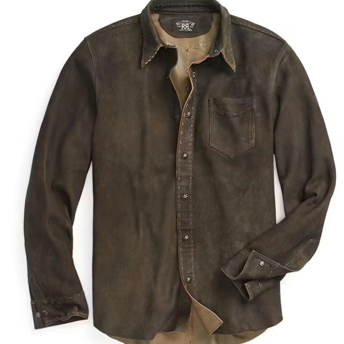 [BUNJANG] RRL Frontier Suede Western Shirt Jacket / 가격인하]RRL 프론티어 스웨이드 웨스턴 셔츠 자켓