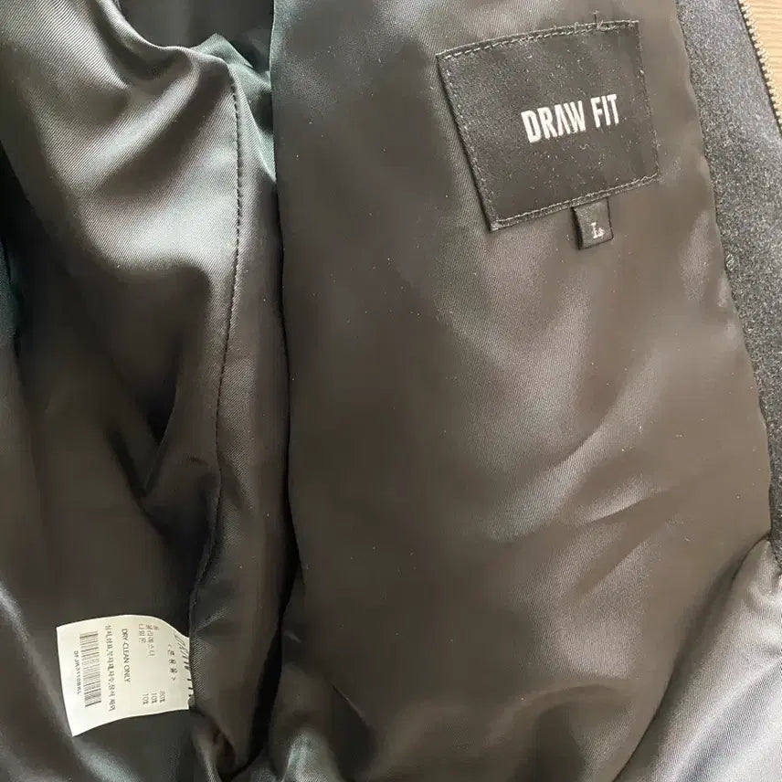 [BUNJANG] Drawfit Stadium Jacket Black / 드로우핏 울 스타디움 집업 자켓 블랙