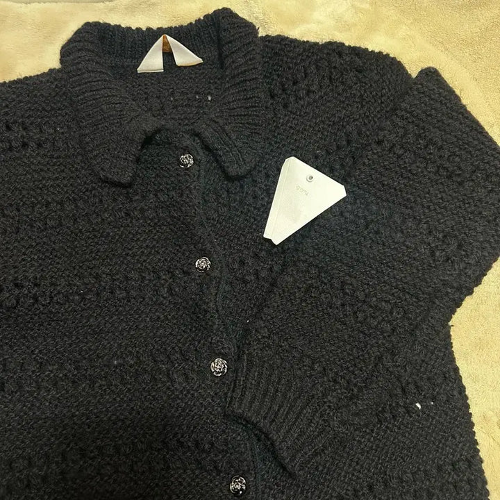 [BUNJANG] STU Rose Button Cardigan M / STU 카라 가디건