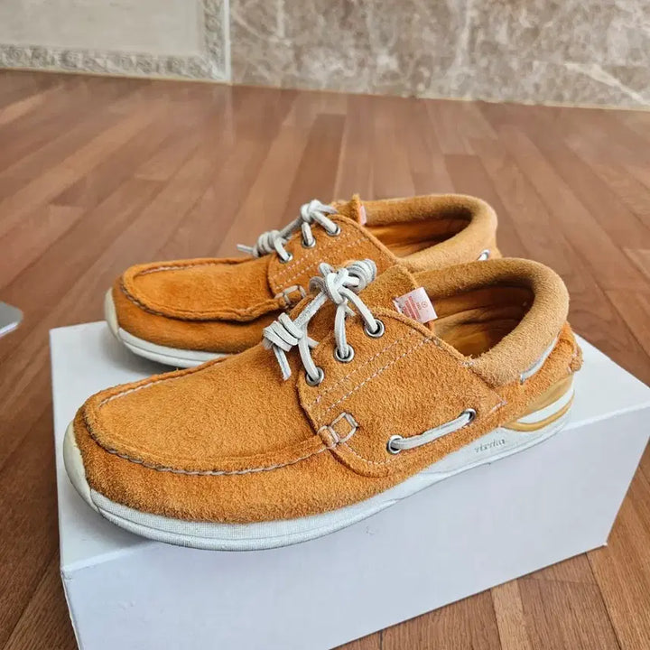 [BUNJANG] Visvim Hockney Folk Suede Orange (270) / 비즈빔 호크니 폴크 스웨이드 오렌지 270사이즈