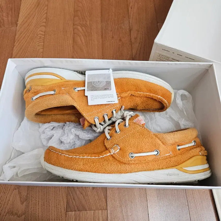 [BUNJANG] Visvim Hockney Folk Suede Orange (270) / 비즈빔 호크니 폴크 스웨이드 오렌지 270사이즈