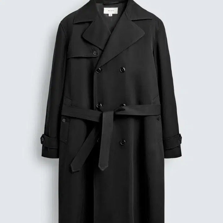 [BUNJANG] ZARA Water Repellent MANTECO Trench Coat Black L / 구매)자라(ZARA) 워터 레펠런트 MANTECO 트렌치 코트 블랙 L