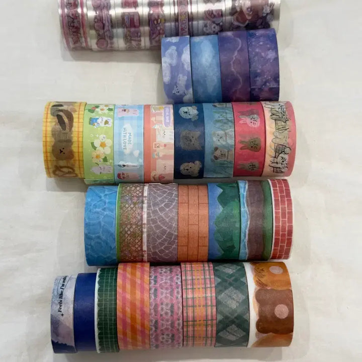 [BUNJANG] Assorted Masking Tape Bundle Set / 마스킹테이프 34종 일괄 스티커 투명 마테