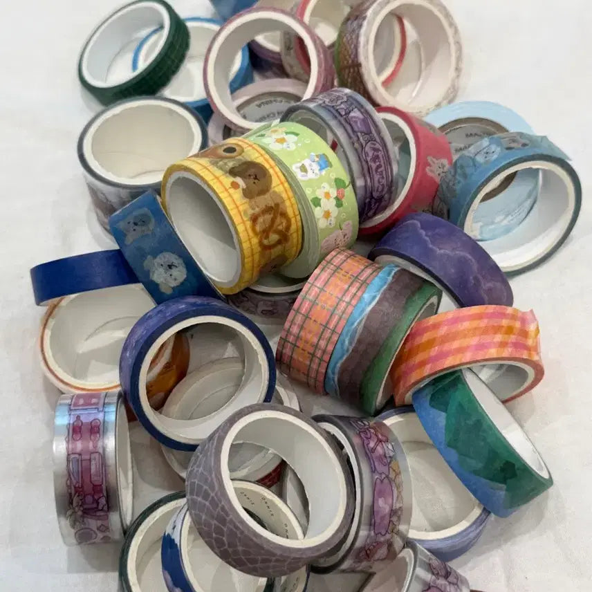 [BUNJANG] Assorted Masking Tape Bundle Set / 마스킹테이프 34종 일괄 스티커 투명 마테