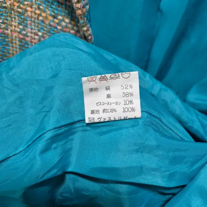 [BUNJANG] Borgoma Rose Tweed Check Jacket / (세일)JPN빈티지 Borgoma 로즈 트위드 체크 자켓