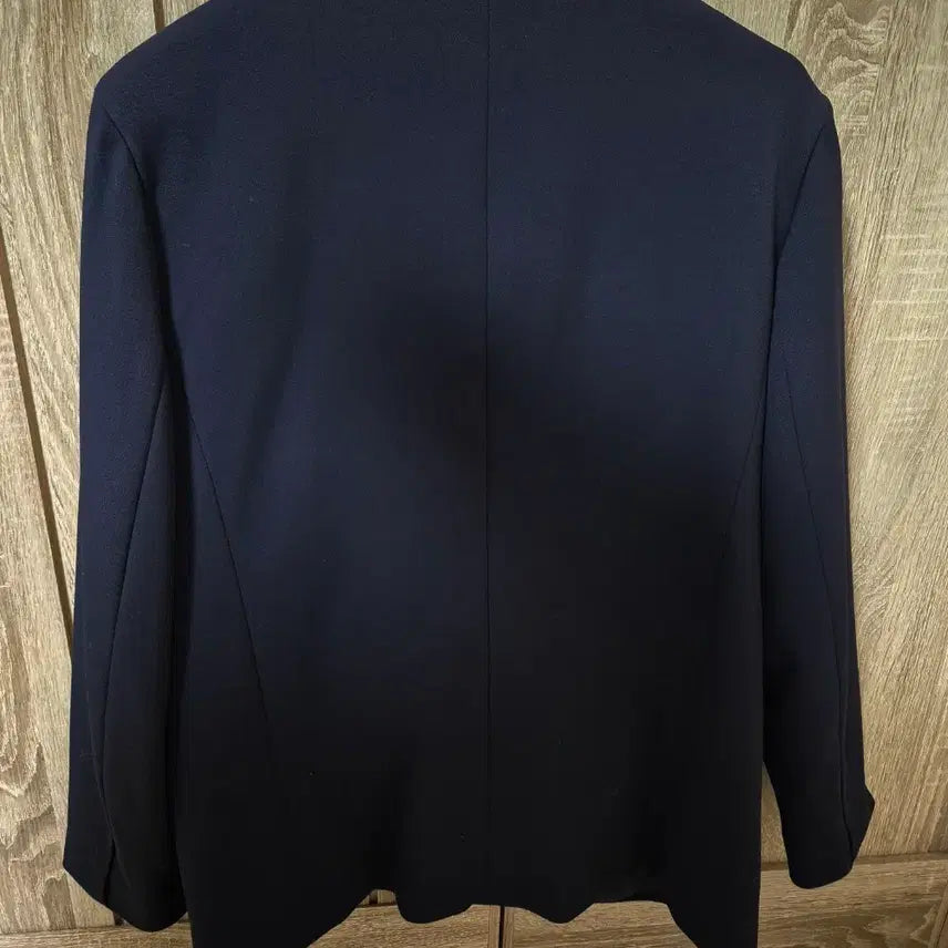 [BUNJANG] MISO Women's No Collar Coat Jacket (Size 66) / 미쏘 여성 노카라 네이비 코트 자켓(66)