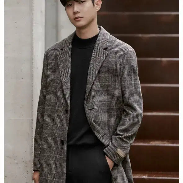 [BUNJANG] Project M Glen Check Coat / 프로젝트엠 글렌체크 코트