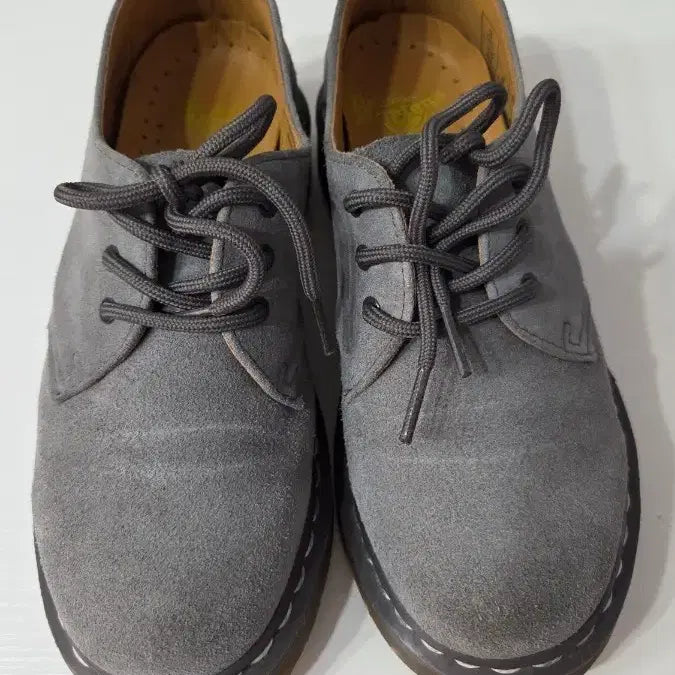 [BUNJANG] Dr. Martens Suede Derby Shoes Gray / 닥터마틴 스웨이드 더비 슈즈 그레이