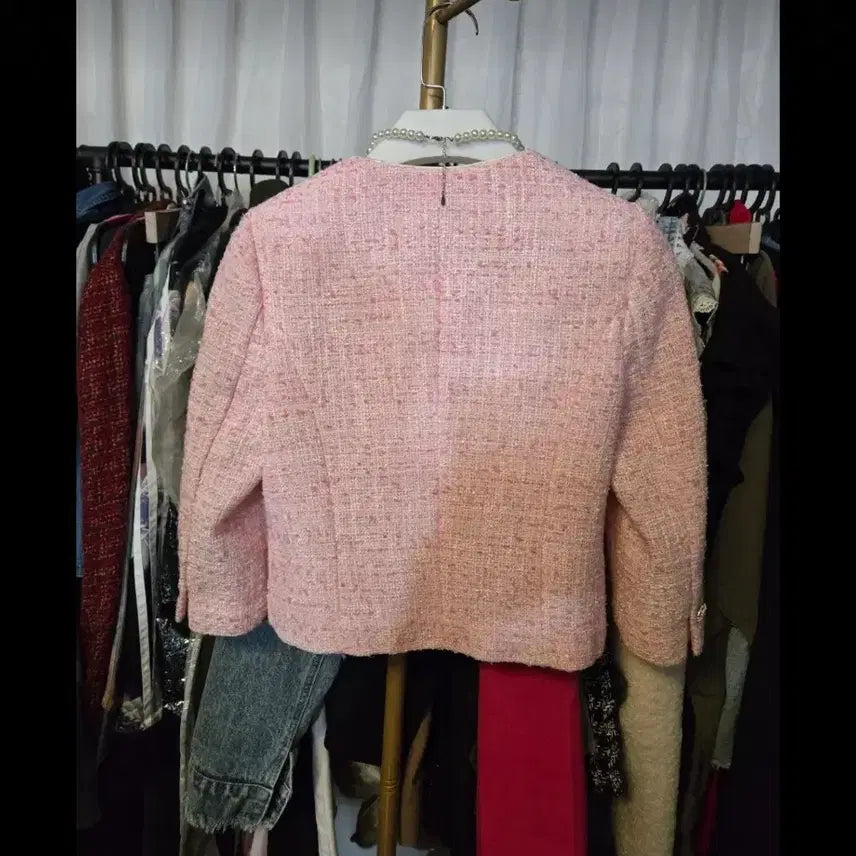 [BUNJANG] JJ JIGOTT Pink Tweed Jacket / JJ지고트 핑크 트위드65.000-60.000(행사)