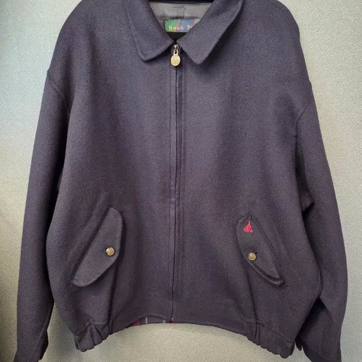 [BUNJANG] Beanpole Navy Blue Blouson Jacket / 빈폴 블루종 점퍼