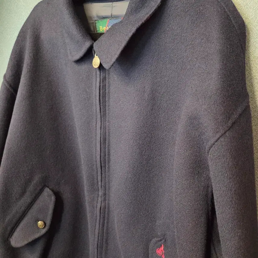 [BUNJANG] Beanpole Navy Blue Blouson Jacket / 빈폴 블루종 점퍼