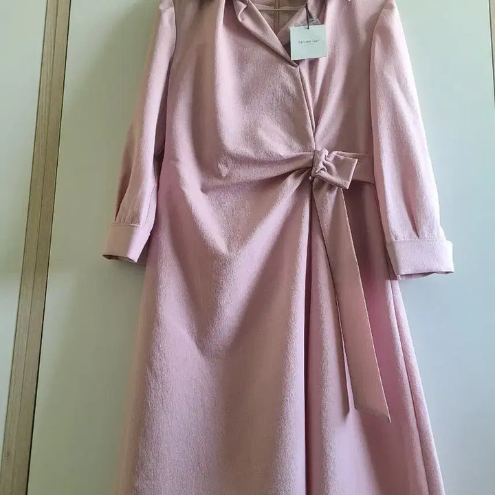 [BUNJANG] Kenneth Lady Pink Ribbon Long Dress / kenneth lady케네스레이디 핑크 리본 롱 원피스66