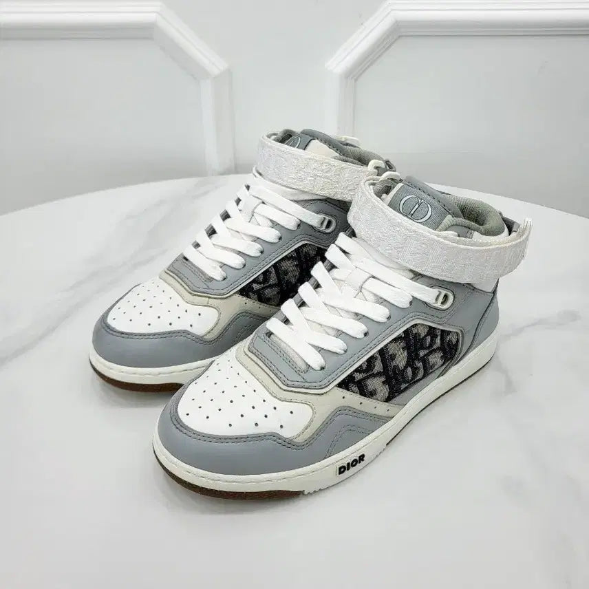 [BUNJANG] Dior B27 High-Top Velcro Sneakers / 디올 B27 하이탑 벨크로 스니커즈 36 3SH132ZIR