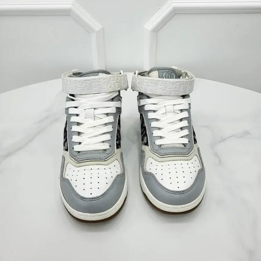 [BUNJANG] Dior B27 High-Top Velcro Sneakers / 디올 B27 하이탑 벨크로 스니커즈 36 3SH132ZIR