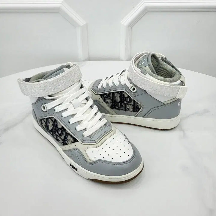 [BUNJANG] Dior B27 High-Top Velcro Sneakers / 디올 B27 하이탑 벨크로 스니커즈 36 3SH132ZIR