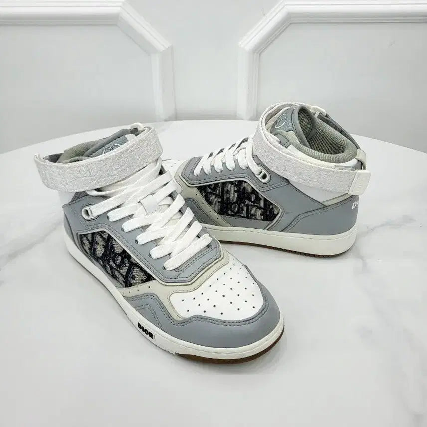 [BUNJANG] Dior B27 High-Top Velcro Sneakers / 디올 B27 하이탑 벨크로 스니커즈 36 3SH132ZIR
