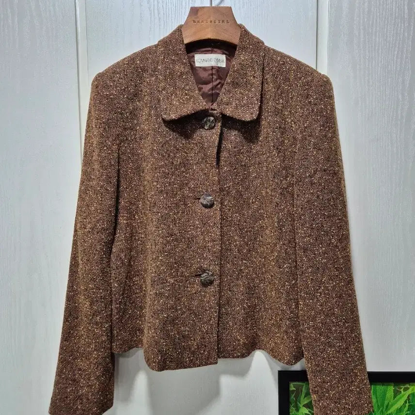 [BUNJANG] Vintage Tweed Skirt Suit Set / (세일)JPN일본빈티지 브라운 트위드 정장 스커트 셋업