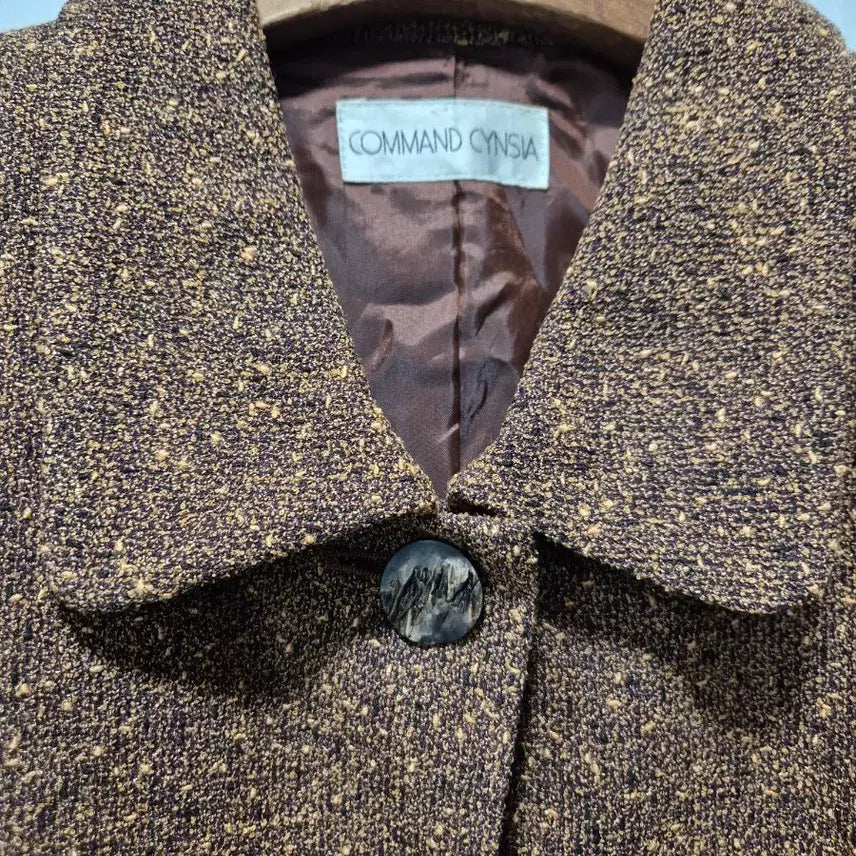 [BUNJANG] Vintage Tweed Skirt Suit Set / (세일)JPN일본빈티지 브라운 트위드 정장 스커트 셋업