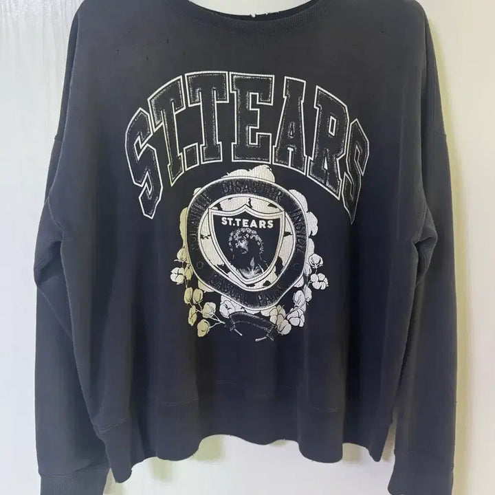 [BUNJANG] Saint Michael Denim Tears Sweatshirt / [XL] 세인트미카엘 데님티어스 스웻