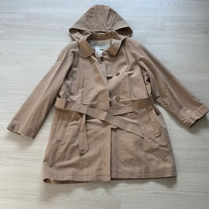 [BUNJANG] Overdue Flare Beige Trench Coat / 오버듀플레어 트렌치코트