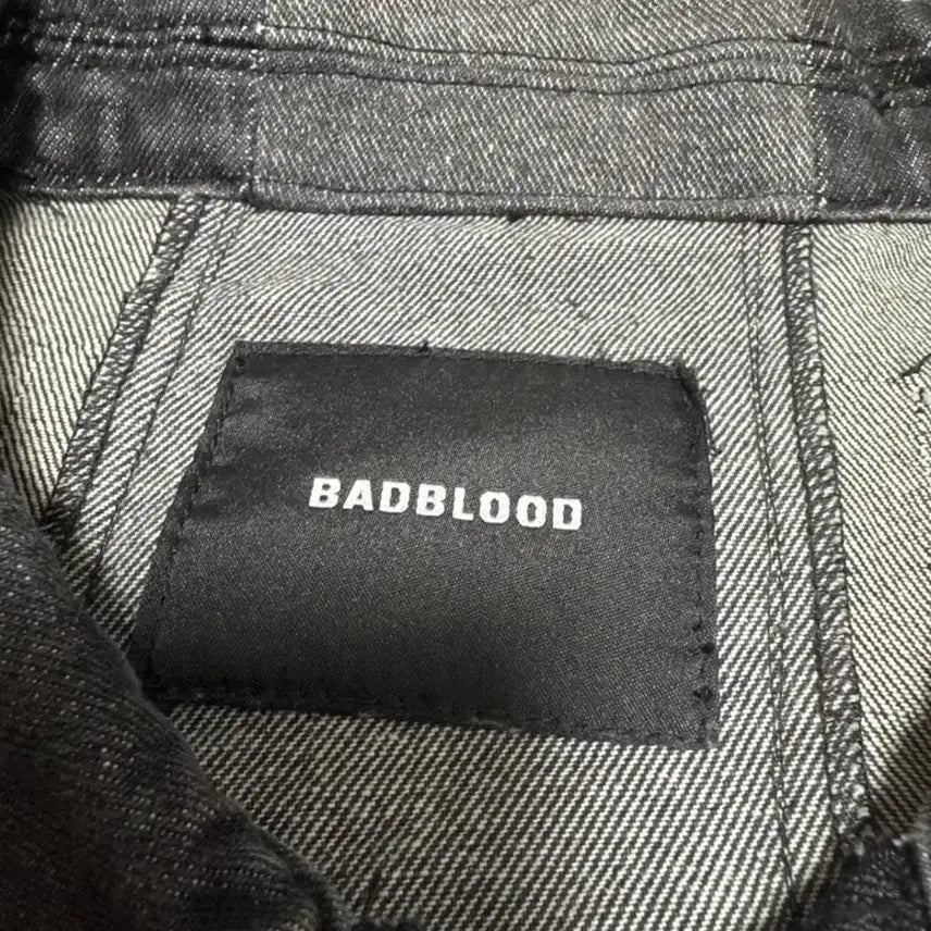 [BUNJANG] BAD BLOOD Twist Frayed Denim Cutoff Jacket / BAD BLOOD 트위스트 프레이드 데님 컷오프 자켓