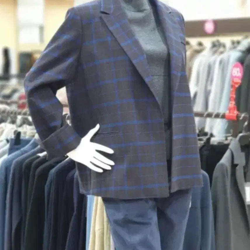 [BUNJANG] DECO Spring/Autumn Check Jacket / 데코(DECO) 봄가을 체크 자켓