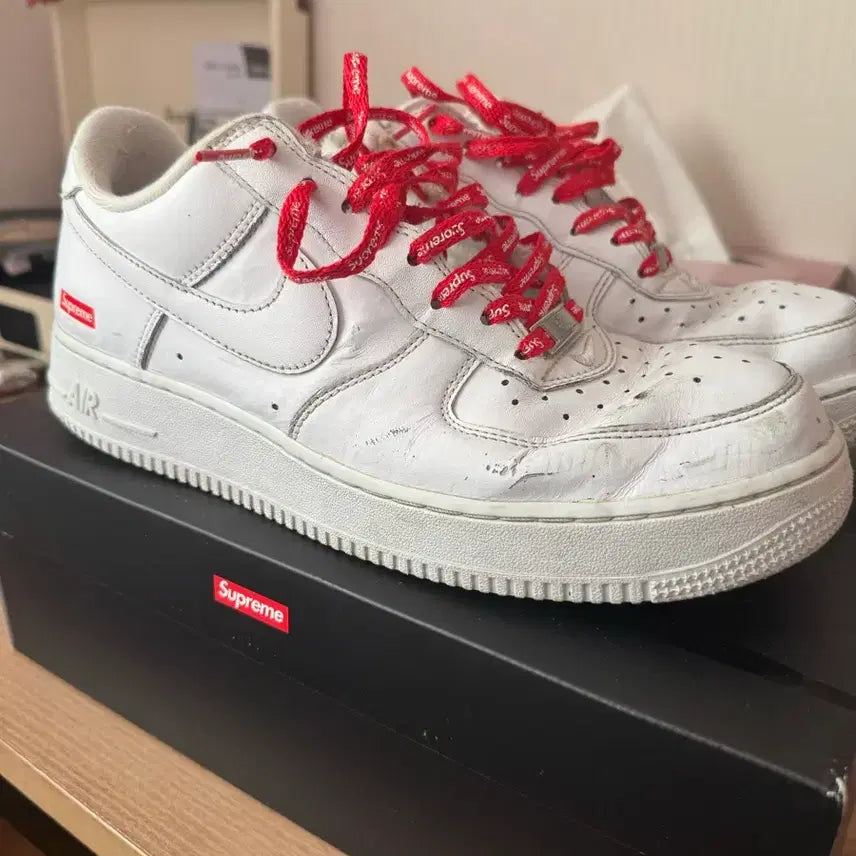 [BUNJANG] Air Force Supreme 280 Full Package / 에어포스슈프림 280 풀박스 (크림구매 , 세탁완료 ) 마지막 가격내림