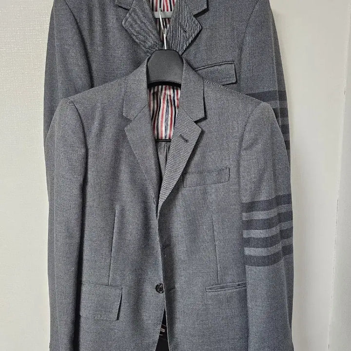 [BUNJANG] Thom Browne Gray Wool Jacket & Coat Set / 톰브라운 하이암홀 그레이 울 쟈켓+코트세트(1/백화점정품)