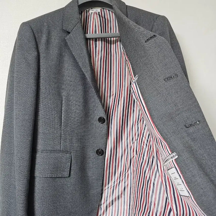 [BUNJANG] Thom Browne Gray Wool Jacket & Coat Set / 톰브라운 하이암홀 그레이 울 쟈켓+코트세트(1/백화점정품)