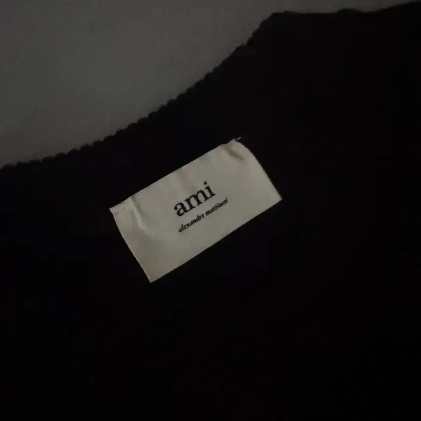 [BUNJANG] AMI Intarsia Big Heart Knit Sweater / 아미 인타르시아 빅하트 니트 S