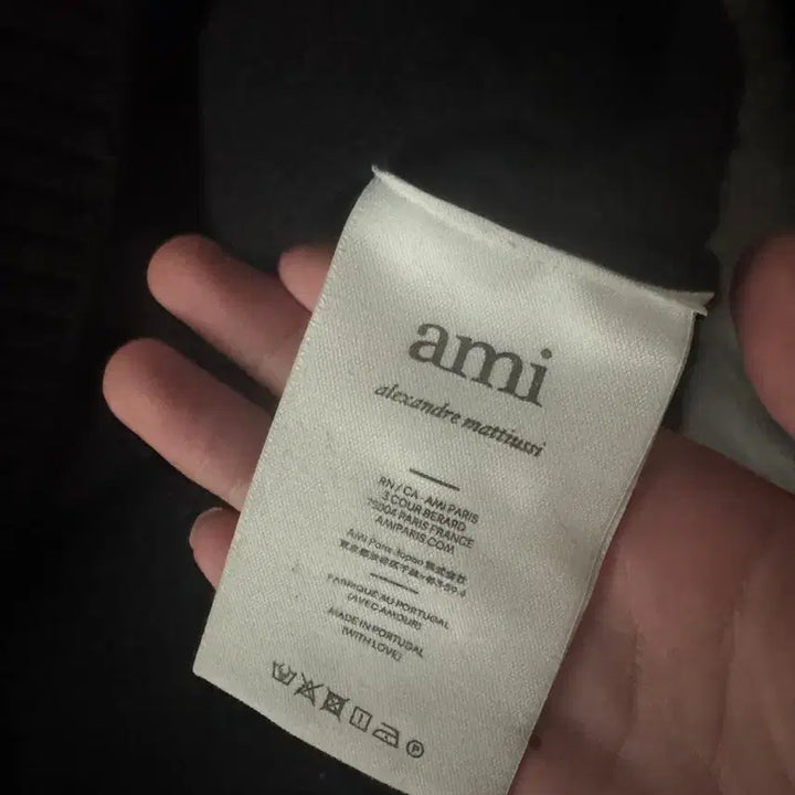 [BUNJANG] AMI Intarsia Big Heart Knit Sweater / 아미 인타르시아 빅하트 니트 S