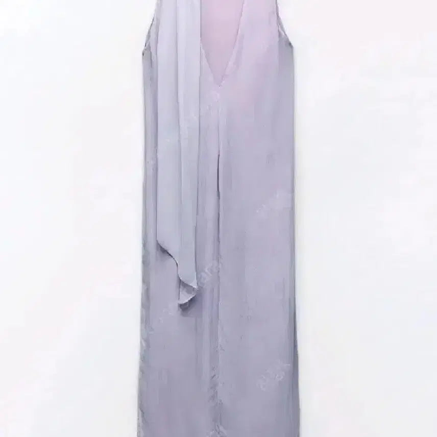 [BUNJANG] Zara Printed Fluid Dress - M / zara 자라 스카프 디테일 프린트 플루이드 원피스 - M