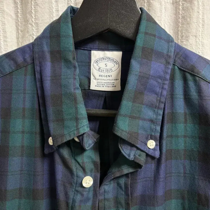 [BUNJANG] Brooks Brothers Blackwatch Check Shirt S Size / 브룩스 브라더스 블랙워치 체크 셔츠 s사이즈