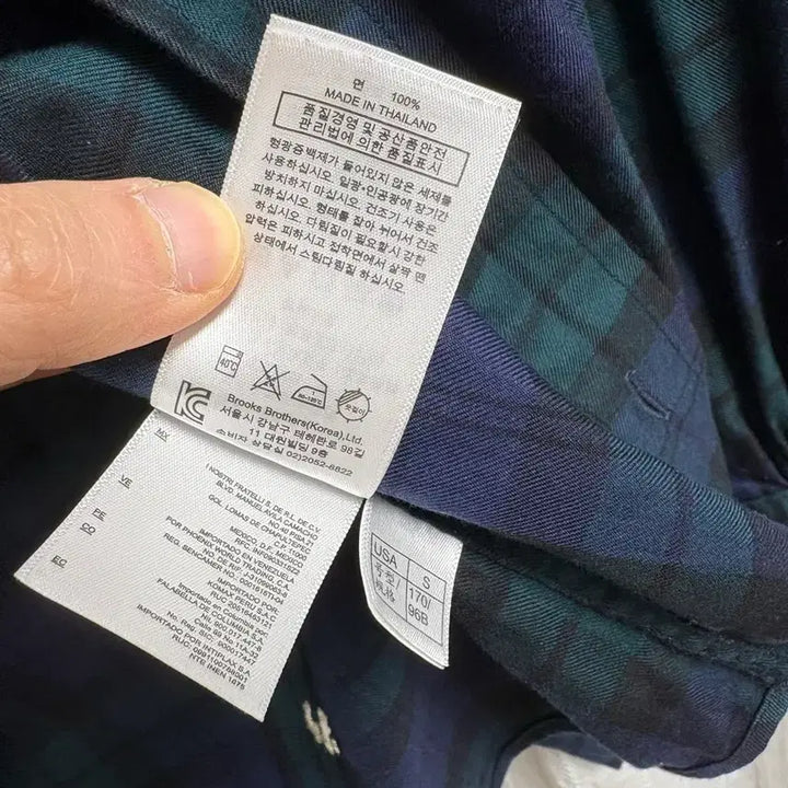 [BUNJANG] Brooks Brothers Blackwatch Check Shirt S Size / 브룩스 브라더스 블랙워치 체크 셔츠 s사이즈