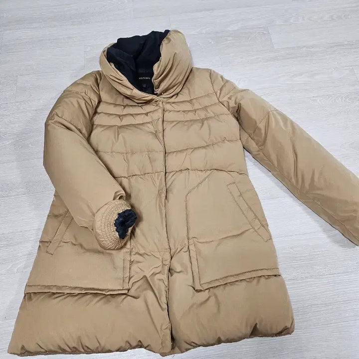 [BUNJANG] Beige Neck Padding & Fur Muffler Set / 베이지색 넥 패딩 + 퍼 머플러 세트