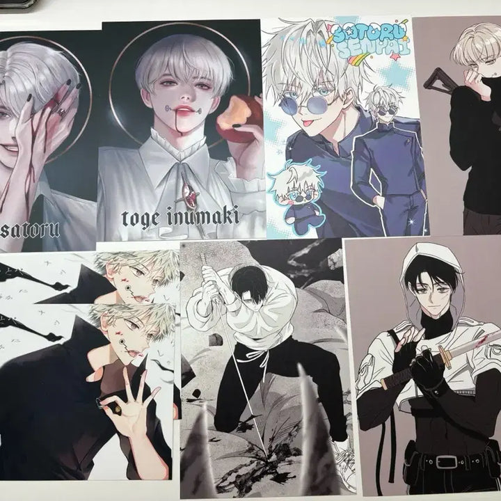 [BUNJANG] Jujutsu Kaisen Non-Official Postcard Set / 주술회전 비공굿 통판 엽서 고죠 토게 유타 뿜키님 맹두님