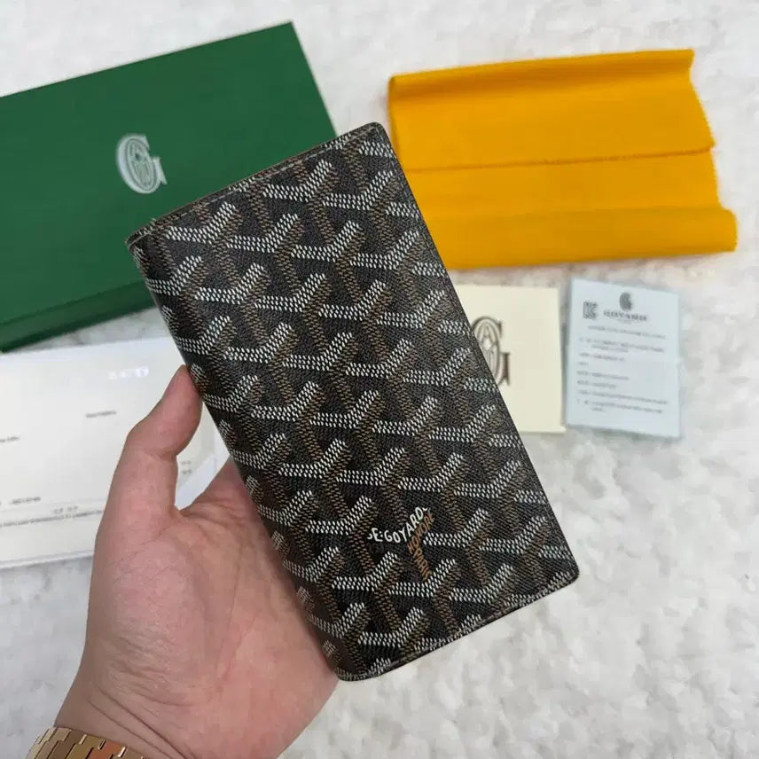 [BUNJANG] Goyard Lambert Saint-Lambert Long Wallet Black Tan / [세븐럭셔리샵] 고야드 램버트 생랑베르 장지갑
