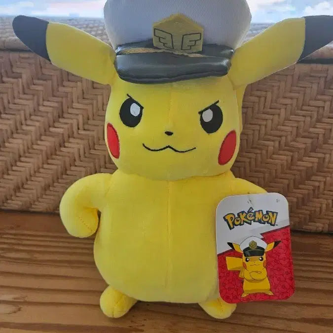 [BUNJANG] Pokemon Captain Pikachu Plush Toy (New) / 포켓몬스터 캡틴 피카츄 봉제인형 새상품