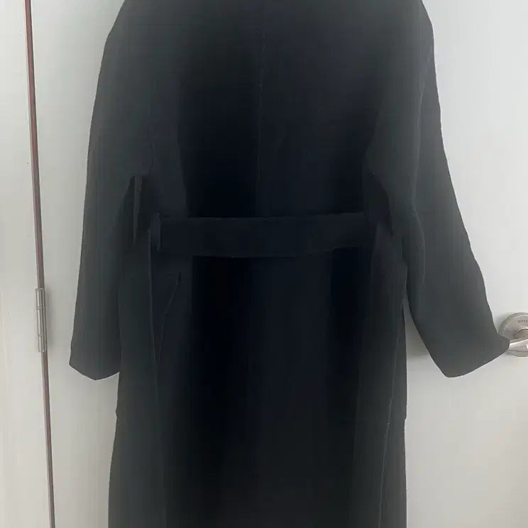 [BUNJANG] Maje Wool Belted Winter Coat Black / 정품 마쥬 maje  양모 벨티드 겨울 롤코트 블핵