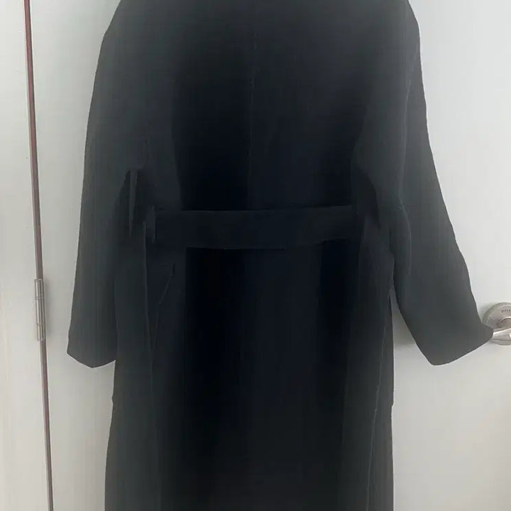 [BUNJANG] Maje Wool Belted Winter Coat Black / 정품 마쥬 maje  양모 벨티드 겨울 롤코트 블핵