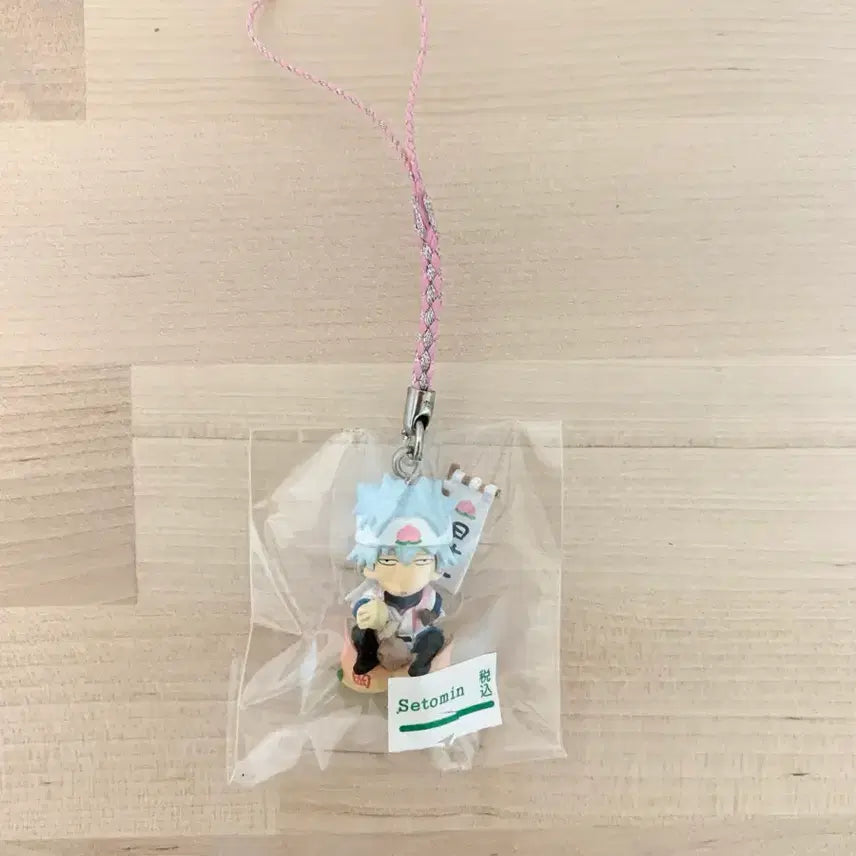 [BUNJANG] Gintama Local Limited Peach Gintoki Mascot Strap Keyring / 은혼 지역한정 복숭아 긴토키 마스코트 스트랩 키링
