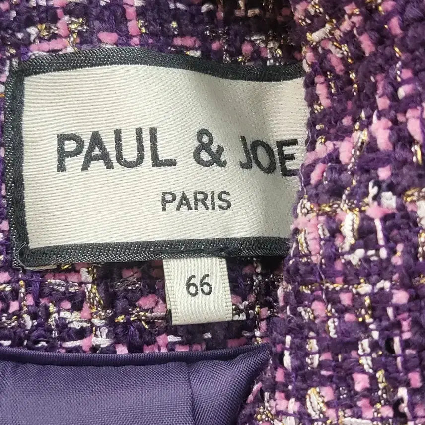 [BUNJANG] Paul & Joe Tweed Purple Jacket / 폴앤조 트위드 퍼플 자켓