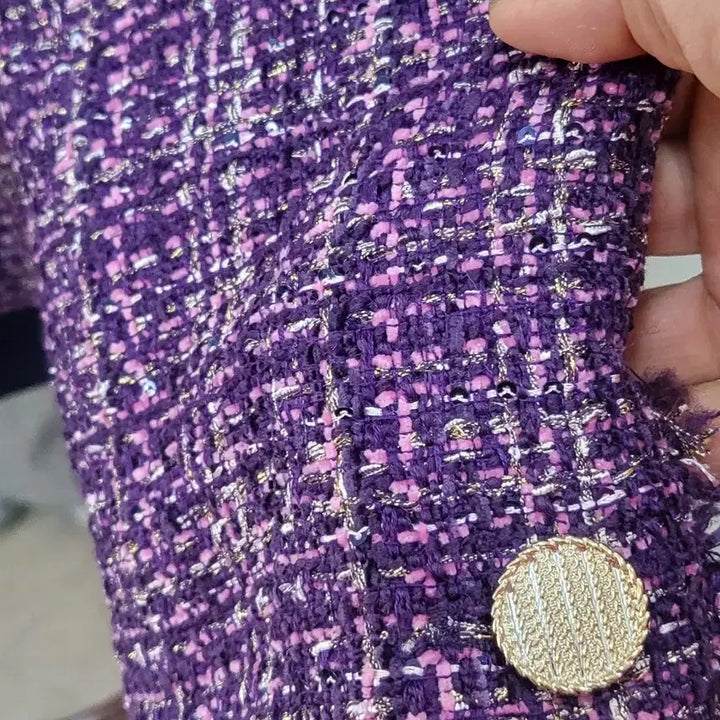 [BUNJANG] Paul & Joe Tweed Purple Jacket / 폴앤조 트위드 퍼플 자켓