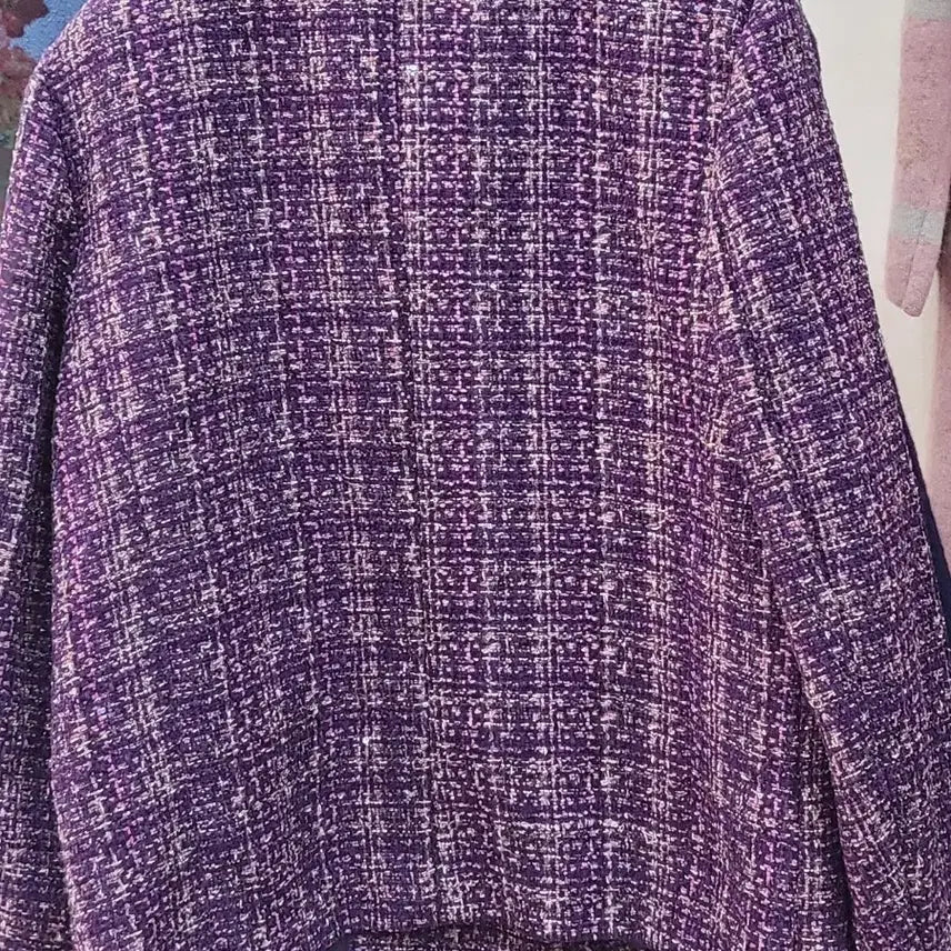 [BUNJANG] Paul & Joe Tweed Purple Jacket / 폴앤조 트위드 퍼플 자켓