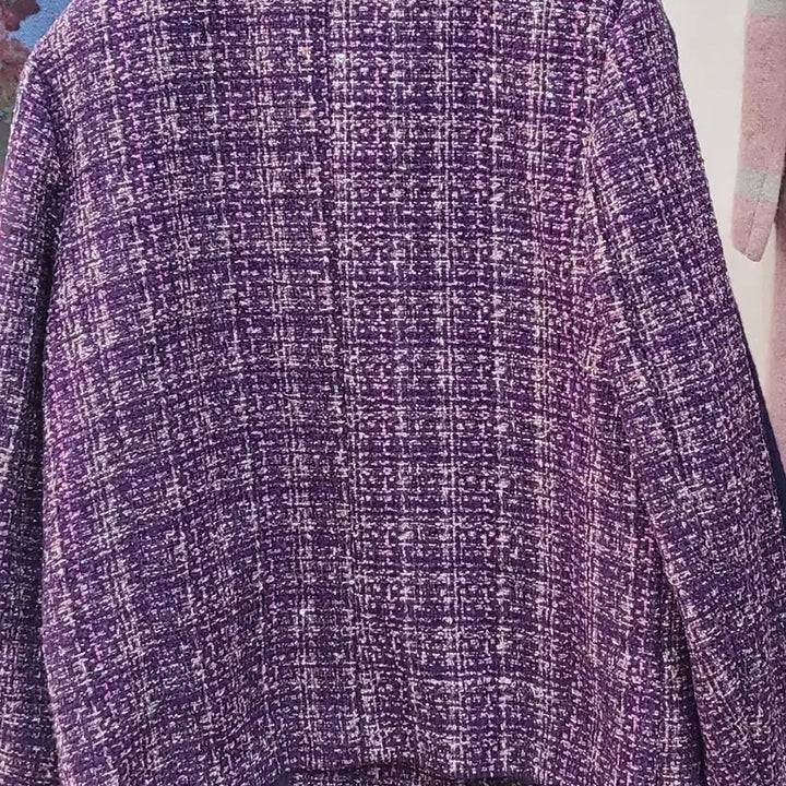 [BUNJANG] Paul & Joe Tweed Purple Jacket / 폴앤조 트위드 퍼플 자켓