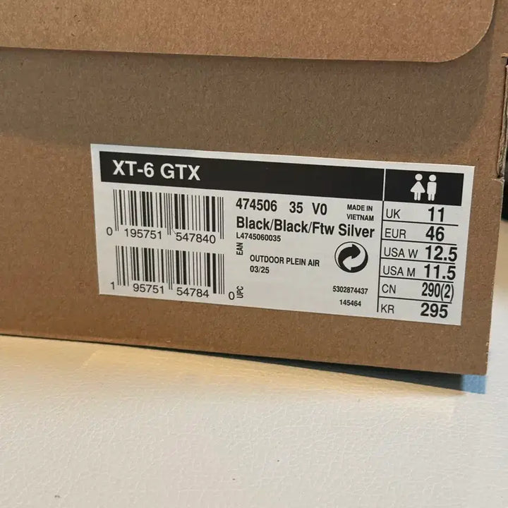 [BUNJANG] Salomon XT-6 GTX 295 / 살로몬 XT-6 GTX 295